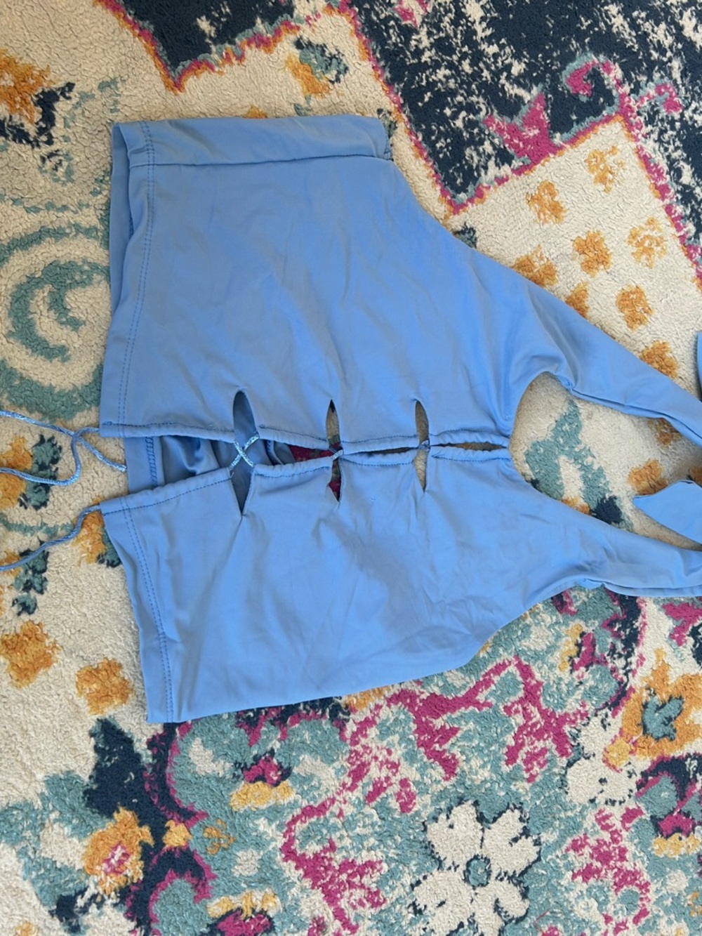 SHEIN Light Blue Halter Top